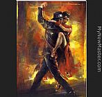 Pedro Alvarez - Tango Argentino painting